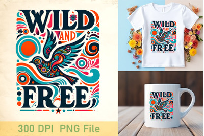 Wild and Free Boho Artwork