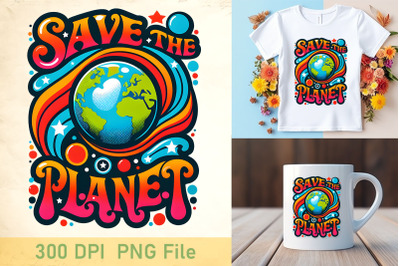 Save The Planet Boho Hippie Design