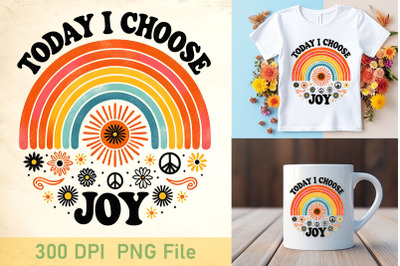 Today Choose Joy Boho Sun Design