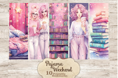 Pajama Weekend Bookmarks | Printable Bookmarks