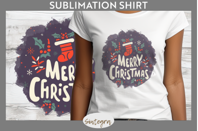 Merry Christmas T-shirt Sublimation