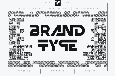 Brand Type - logo font and patterns