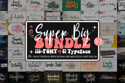 Mix Font Super Big Bundle