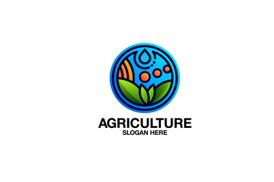 agriculture vector template logo design