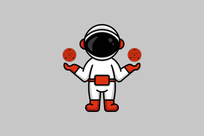 astronaut vector template logo design