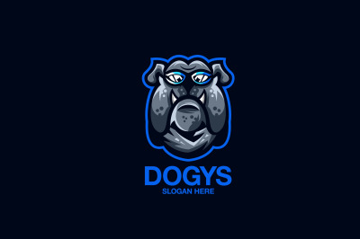 bulldog vector template logo design