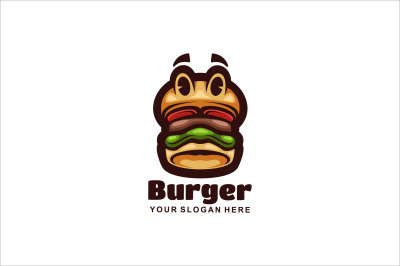 burger vector template logo design