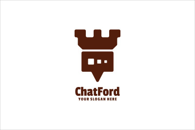 chat king vector template logo design