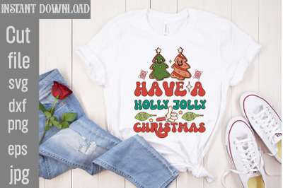 Have a Holly Jolly Christmas&2C;Retro Christmas Sublimation Bundle Christ