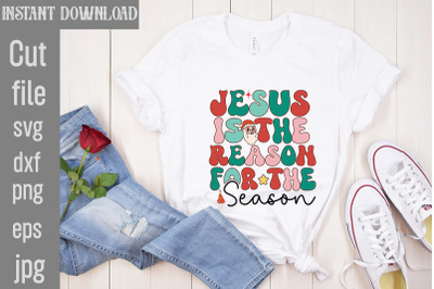 Jesus is the Reason for the Season&2C;Retro Christmas Sublimation Bundle