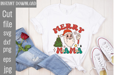 Merry Mama&2C;Retro Christmas Sublimation Bundle Christmas Bundle&2C;Holly J