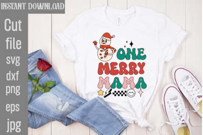 One Merry Mama,Retro Christmas Sublimation Bundle Christmas Bundle,Hol