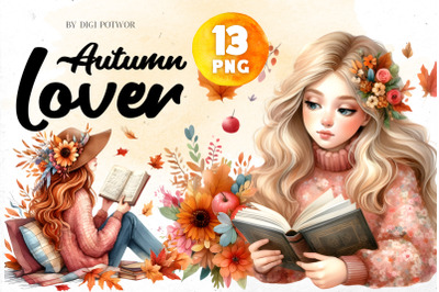 Autumn Lover watercolor Bundle | PNG cliparts