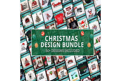 HUGE Christmas SVG Bundle, 50+ Holiday Designs, Instant download, Chri