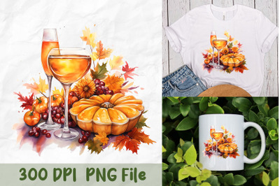 Wine Glass Fall Celebration