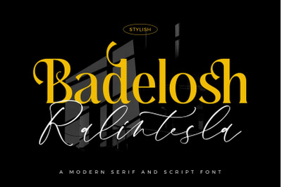 Badelosh Ralintesla Font Duo