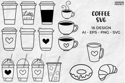 Coffee Svg Bundle, Coffee Cup Svg, Coffee Bar Svg