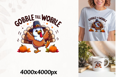 Gobble Till Wobble Fun Art