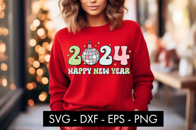 2024 Happy New Year SVG Cut File