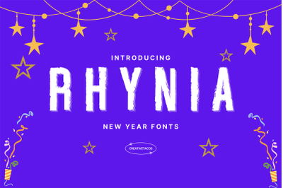 Rhynia Happy New Year Font