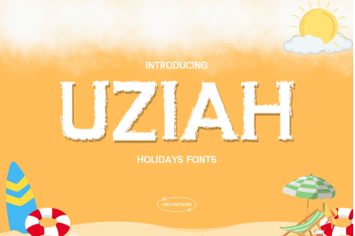 Uziah Holidays Font