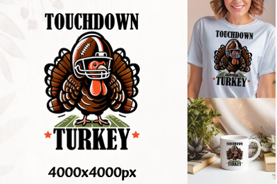 Turkey with a Touchdown Cheer