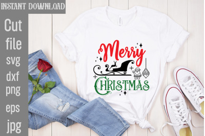 Merry Christmas SVG cut file&2C;Christmas SVG Design&2C; Christmas Tree Bund