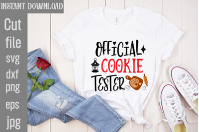 Official Cookie Tester SVG cut file,Christmas SVG Design, Christmas Tr