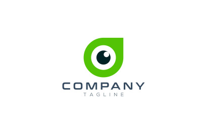 eye leaf vector template logo design