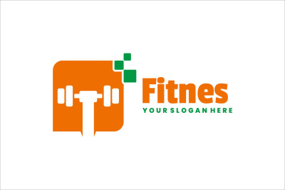 fitness vector template logo design