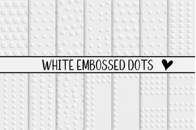 White Embossed Dots