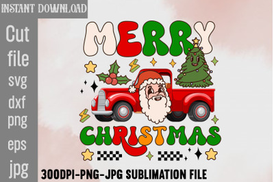 Merry Christmas&2C;Retro Christmas Bundle&2C; Christmas Sublimation Bundle C