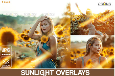 Sunlight photo overlays Lens Flare Digital Textures