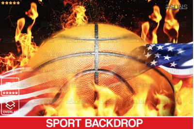 Basketball Backdrop, Sports Digital Background