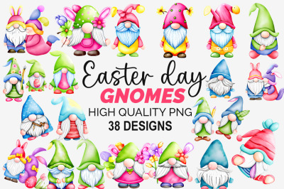 Easter Day Gnome Sublimation PNG Bundle