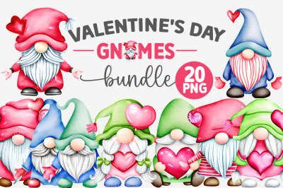 valentine&#039;s Day Gnome Sublimation Bundle