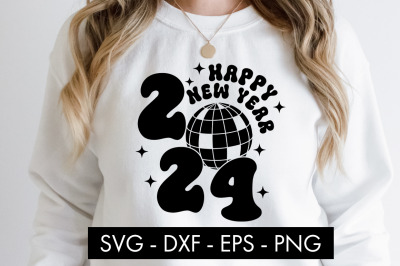 Happy New Year 2024 SVG Cut File