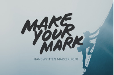 Make your mark marker font typeface