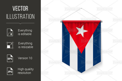 Pennant Flag of Cuba