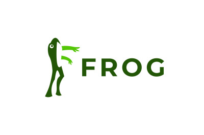 frog vector template logo design