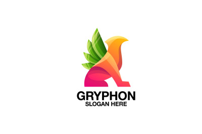 gryphon vector template logo design