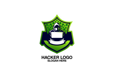 hacker vector template logo design