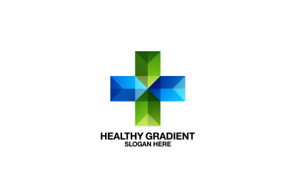 health plus sign vector template logo design