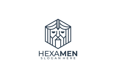 hexa god vector template logo design