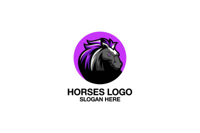 horse vector template logo design