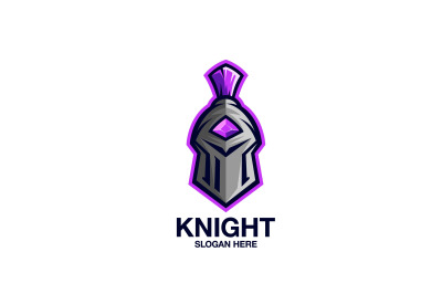 knight or spartan head vector template logo design