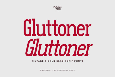 Gluttoner Vintage &amp; Bold Slab Serif