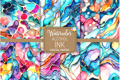 Alcohol Ink - Watercolor Paper Textures