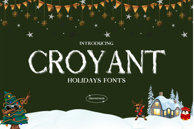 Croyant Holidays Font