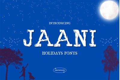 Jaani Holidays Font